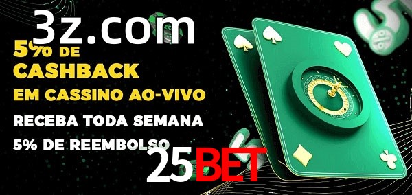 Promoções do cassino ao Vivo 25BET